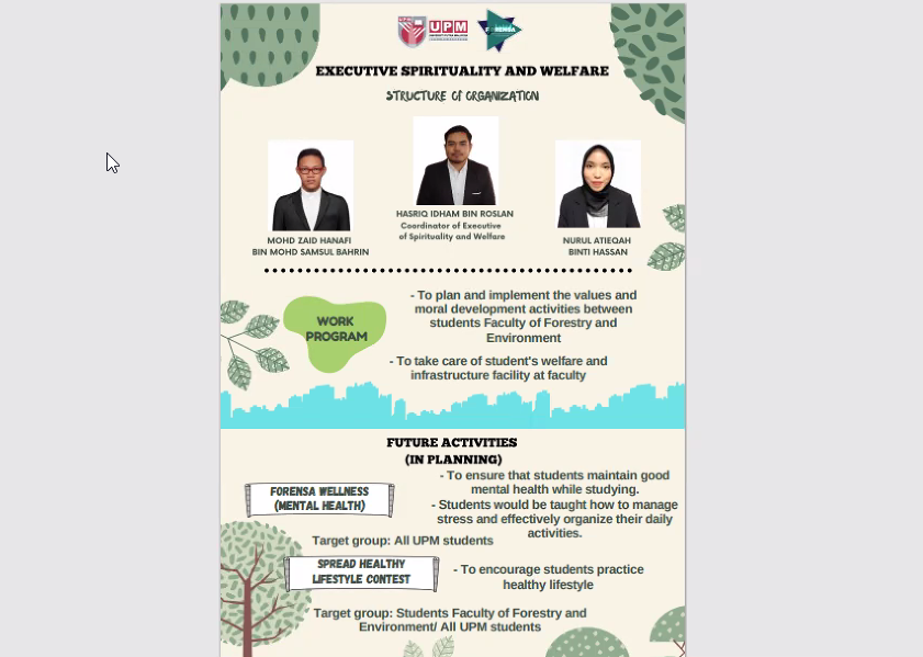 Studi Banding BEM Fakultas Kehutanan dan Lingkungan IPB dengan Forest and Environment Student Association (FORENSA)UPM Malaysia