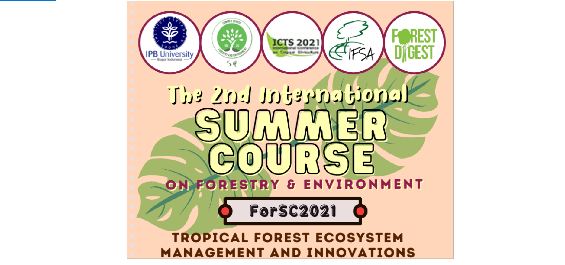 Annoucement Of Selected Participants Summer Course