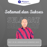 Selamat & Sukses atas diraihnya Guru Besar Prof. Dr. Ir. Jarwadi Budi Hernowo, M.Sc.