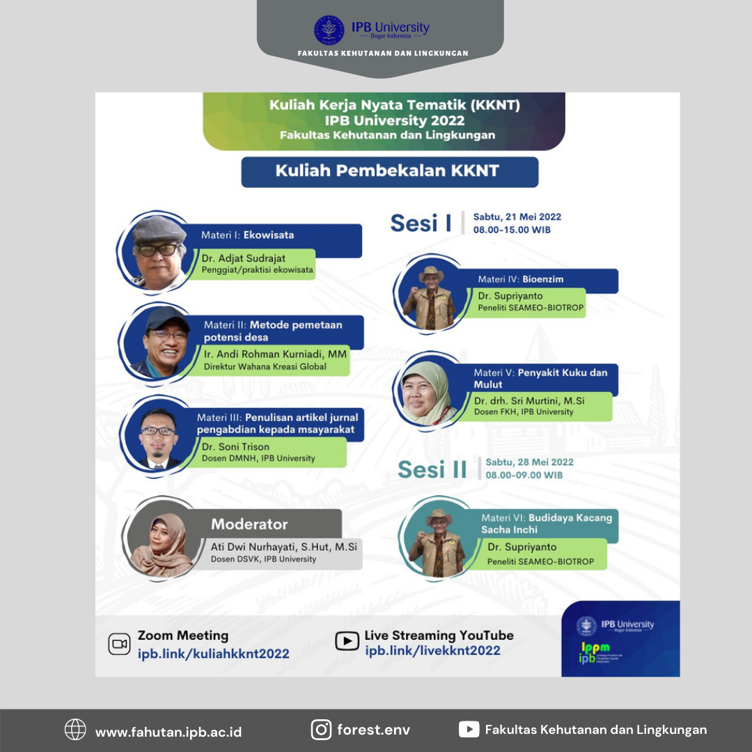 Kuliah Pembekalan Kuliah Kerja Nyata Tematik (KKNT) 2022