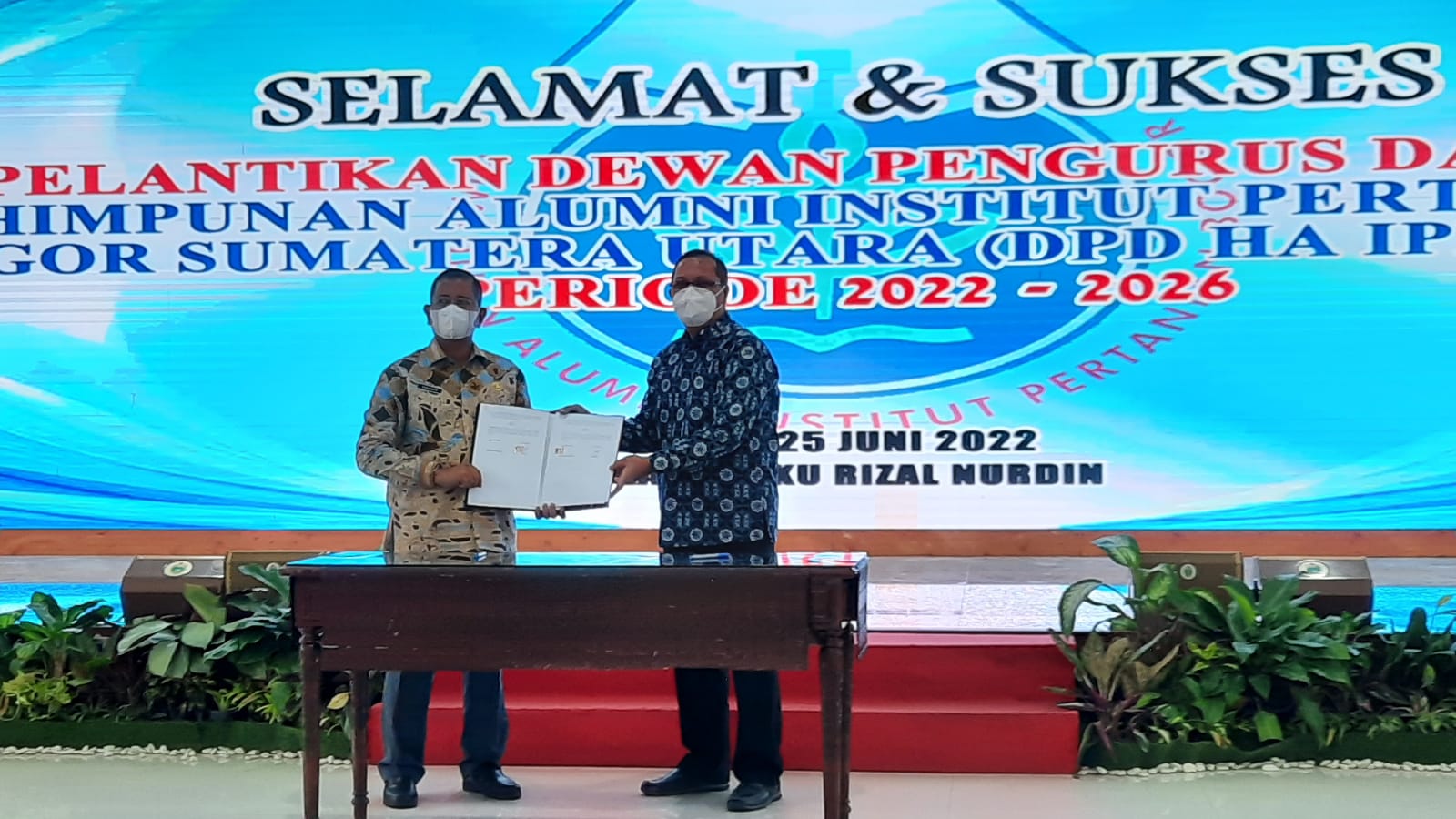 Pelantikan DPD Himpunan Alumni IPB Sumatera Utara dan Penandatanganan Naskah Kerjasama