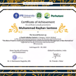 Keren, Mahasiswa Fahutan IPB University Raih 3 Penghargaan di Kompetisi Penulisan Ilmiah Internasional