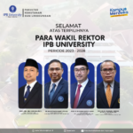 Selamat atas terpilihnya Para Wakil Rektor IPB UNIVERSITY