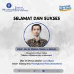 Selamat dan Sukses Prof. Dr. Ir. Trisna Priadi, M.Eng.Sc.