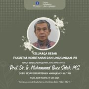 Turut Berbelasungkawa Atas Wafatnya Prof. Dr. Ir. Muhammad Buce Saleh, M.S.