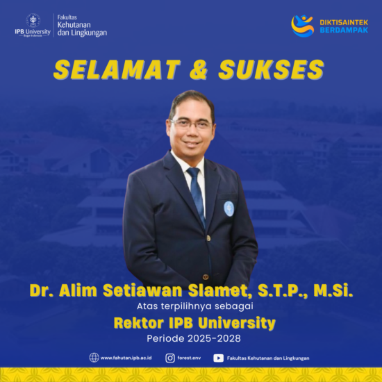 Selamat dan Sukses Rektor IPB Periode 2025-2028