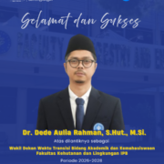 FAHUTAN IPB University mengucapkan Selamat atas Pelantikan Wakil Dekan Waktu Transisi