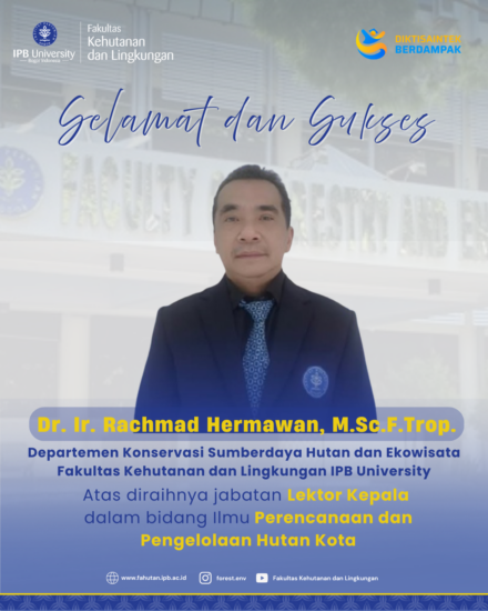 Selamat dan Sukses 𝗗𝗿. 𝗜𝗿. 𝗥𝗮𝗰𝗵𝗺𝗮𝗱 𝗛𝗲𝗿𝗺𝗮𝘄𝗮𝗻, 𝗠.𝗦𝗰.𝗙.𝗧𝗿𝗼𝗽.