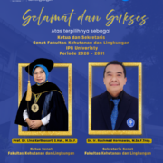 Ketua dan Sekretaris Senat Fakultas Kehutanan dan Lingkungan IPB Periode 2026 – 2031