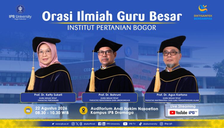 Orasi Ilmiah Guru Besar IPB | 22 Agustus 2026